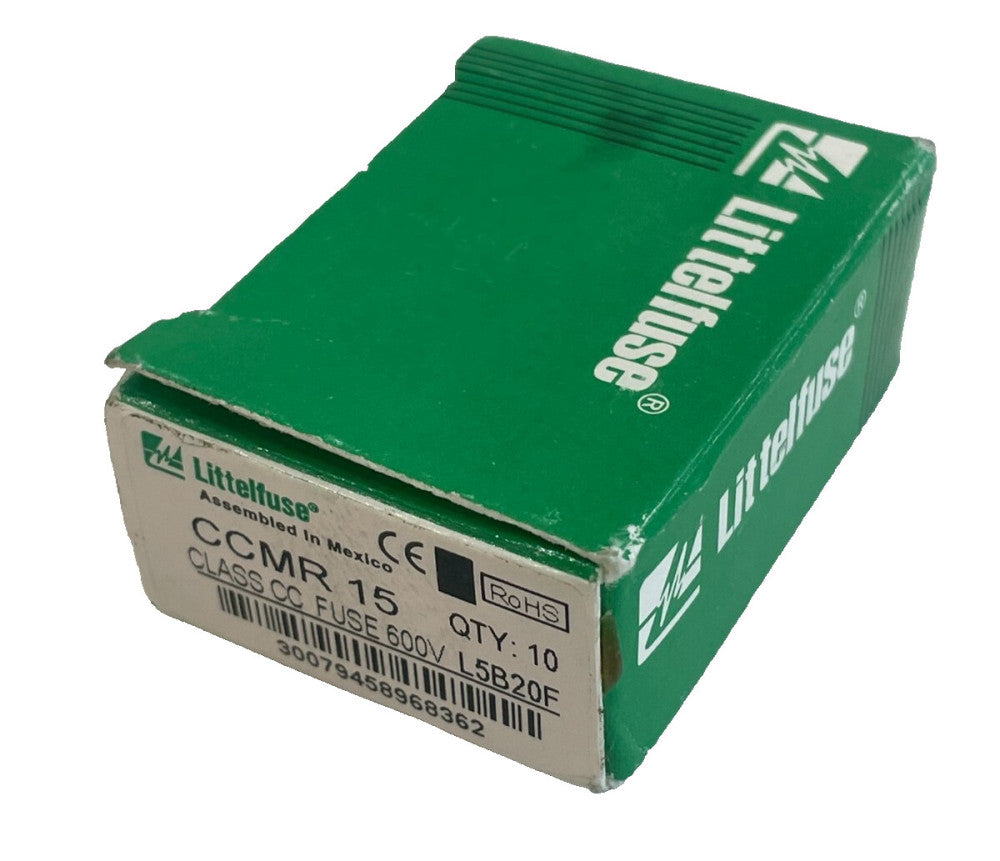 NEW 10 COUNT LITTELFUSE CCMR-15 FUSES CCMR15