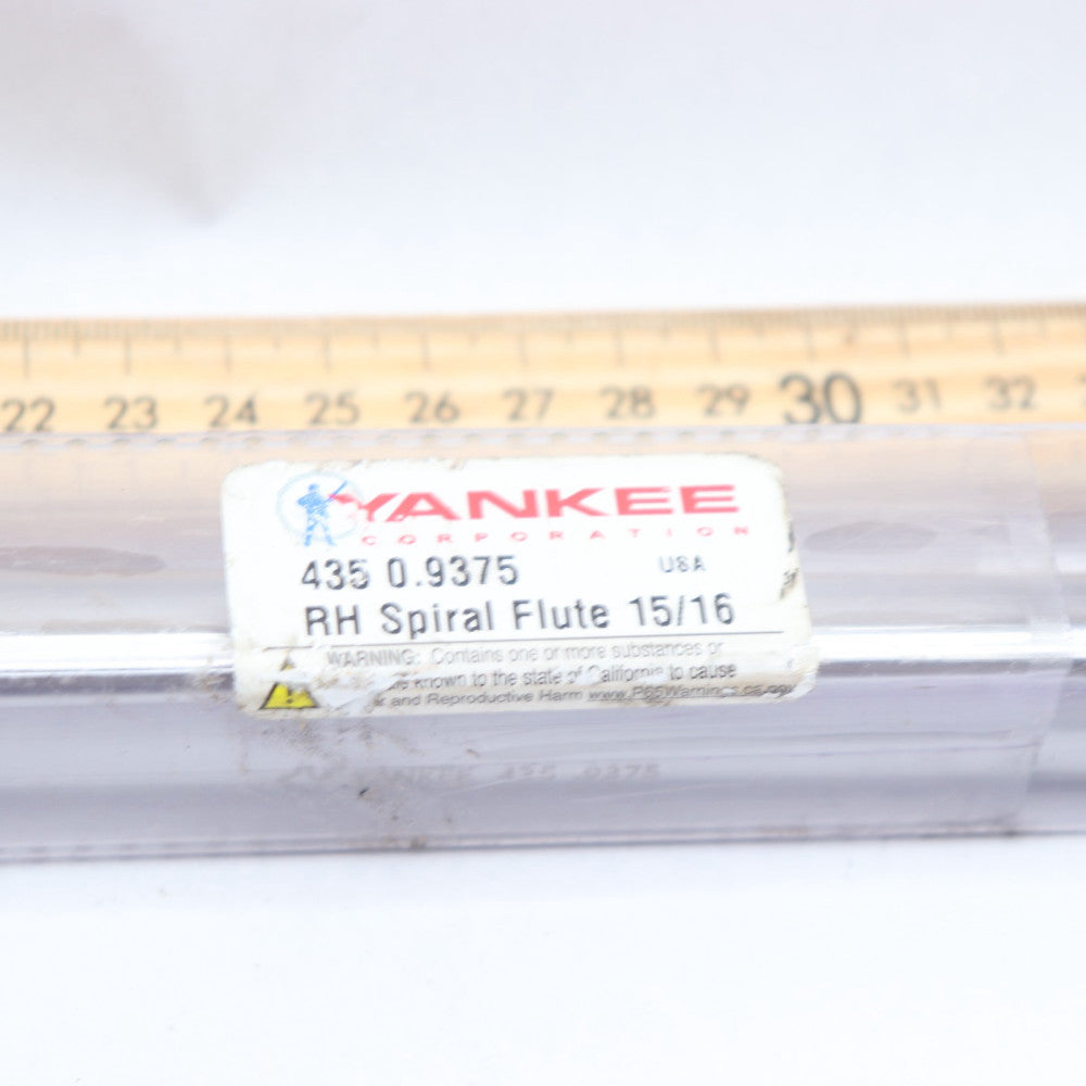 Yankee Straight Chucking Reamer High Speed Steel 15/16" 435 0.9375