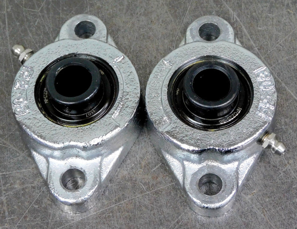 MB - NFC225-58 Two(2) Bolt Flange Ball Bearing 5/8" ID Nyla-K Lot of Two (2)