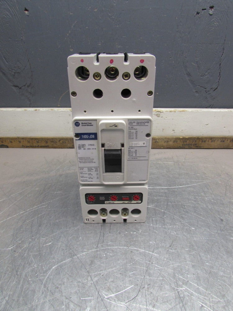 ALLEN BRADLEY 140U-JD6D3-D17 ,CIRCUIT BREAKER ,3P/ 175A/600V/65kA, MAKE OFFER!