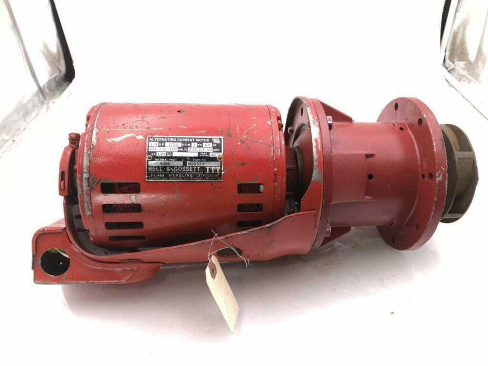 Bell & Gossett 186863 3/4HP Circulator Pump Motor & Head 1750RPM 3PH