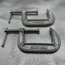 C-Clamp 3in Adjustable #1430 Deep Throat Vintage (Lot of 2)