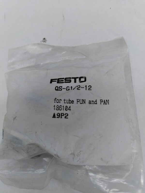 NEW Festo QS-G1/2-12 Push-In L-Fitting Connector 1/2" 