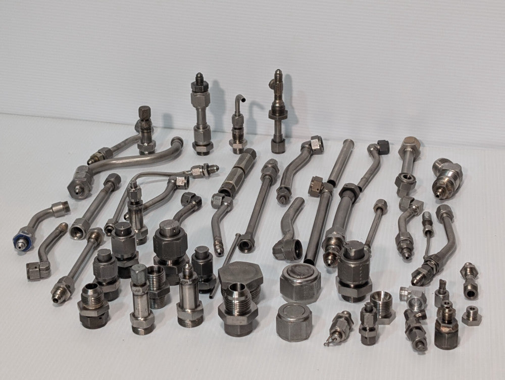 Lot of 40+ Assorted Connectors, Adapters, Valves, Fittings, Nozzles, More
