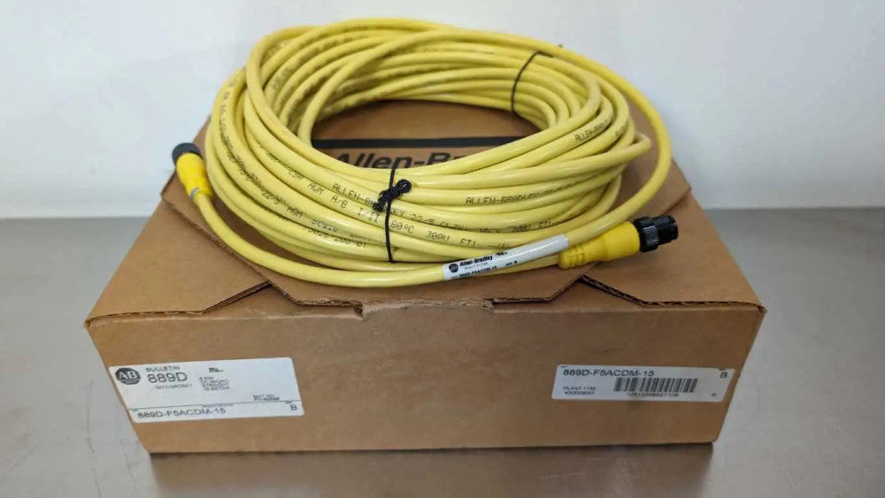 Allen-Bradley 889D-F5ACDM-15 QD Cordset DC Micro Straight PN-62598 Ser B 15m 5 P