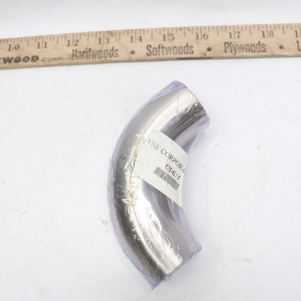 VNE Corp. Tangent 90 Degree Elbow Butt Weld Silver E2S-6L1.5
