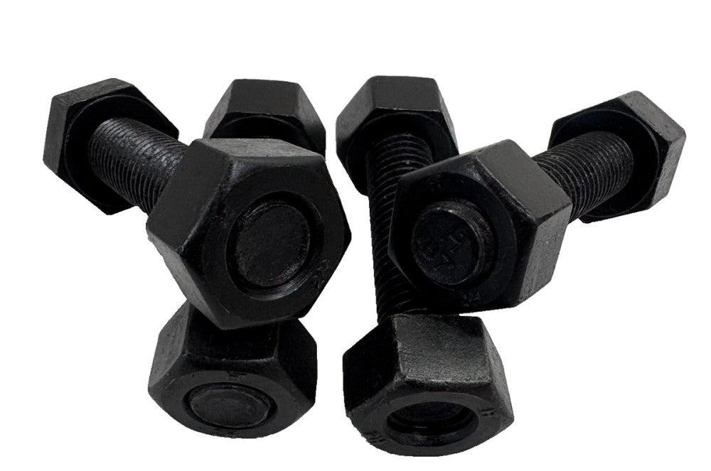 5/8"-11 X 3 1/4" GRADE B7 FULLY THREADED STUD, STEEL,  *LOT OF 4*, BLACK OXIDE