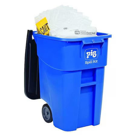 Pig Kit459 Spill Kit, 40 Gal Volume Absorbed Per Kit, 50 Gal Capacity, Can,