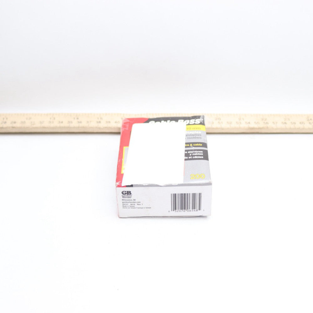 (200-Pk) Gardner Bender Cable Boss Staple CAT 6 White 3/8" MPS-2100
