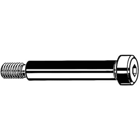 Zoro Select M07111.200.0060 Shoulder Screw, M16-2.00 Thr Sz, 22 Mm Thr Lg, 60