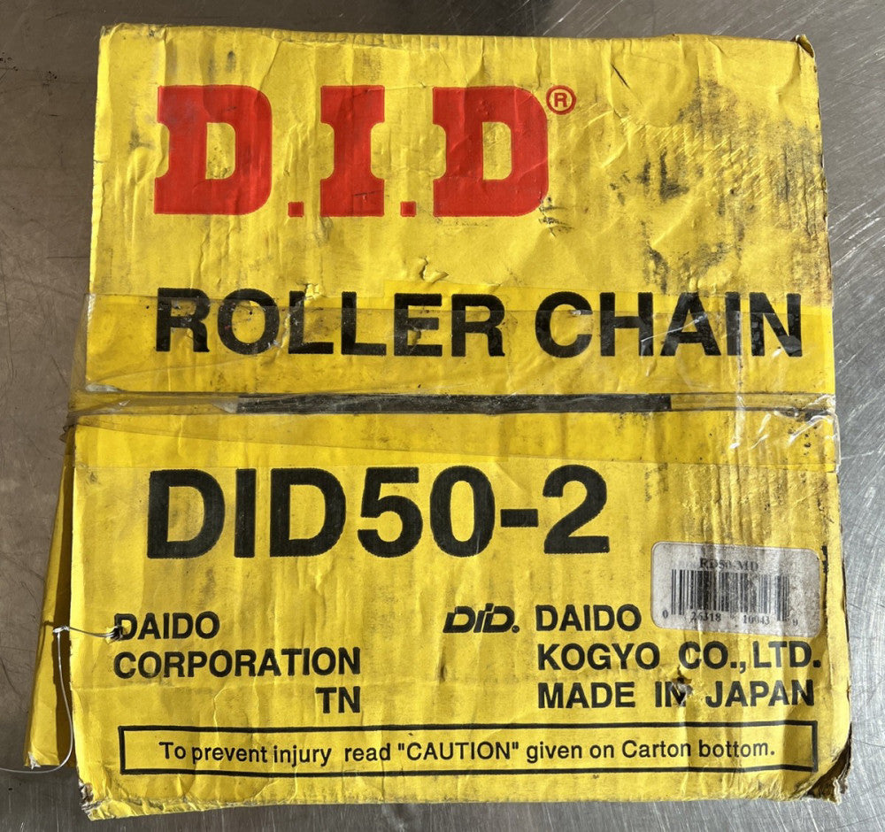 DID 50-2 Riv Roller Chain 10 Ft Long Nos Surplus