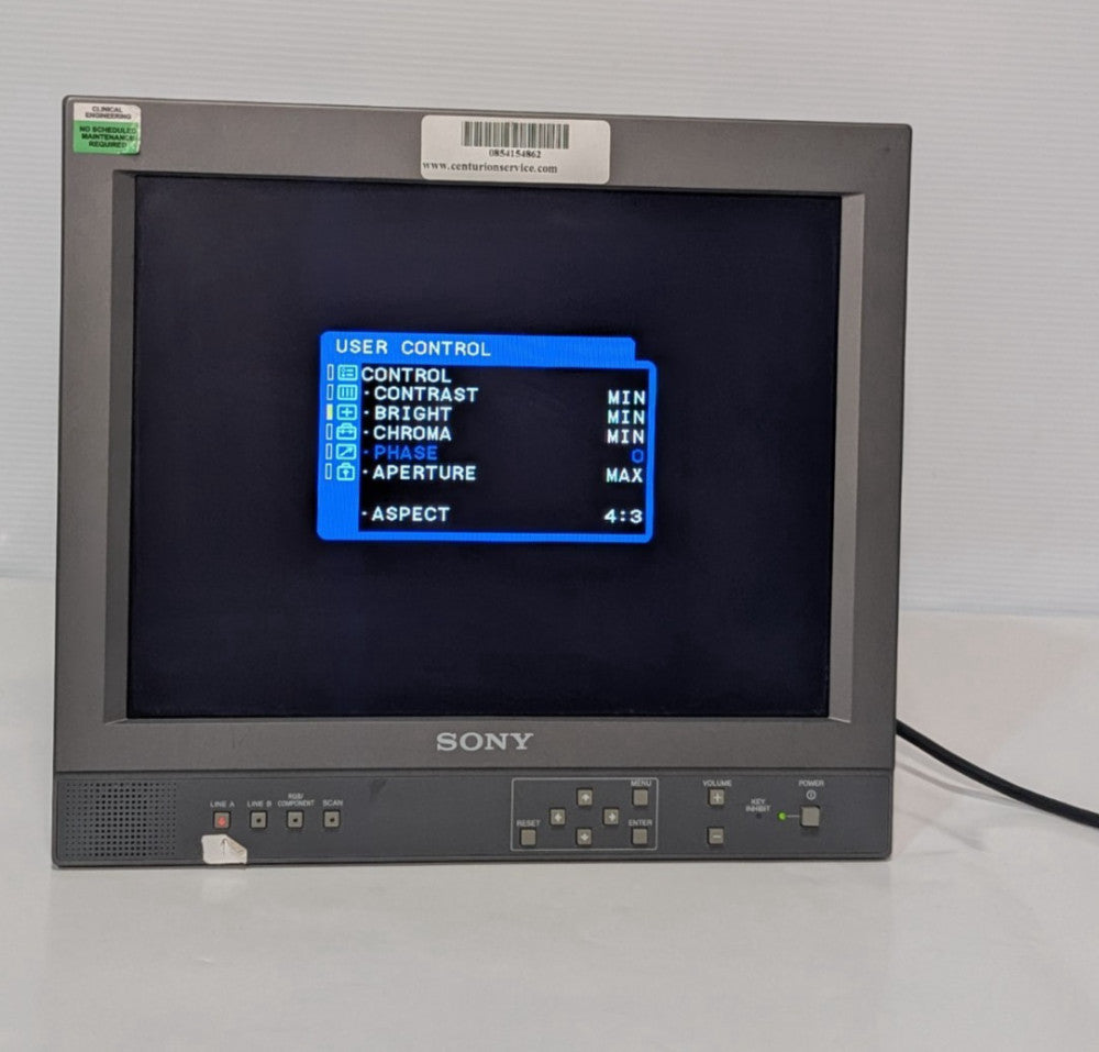 Sony LMD-1410 LCD 14" Pro Monitor, 100-240VAC, 50/60Hz, 1.2-0.6A, Audio/Video