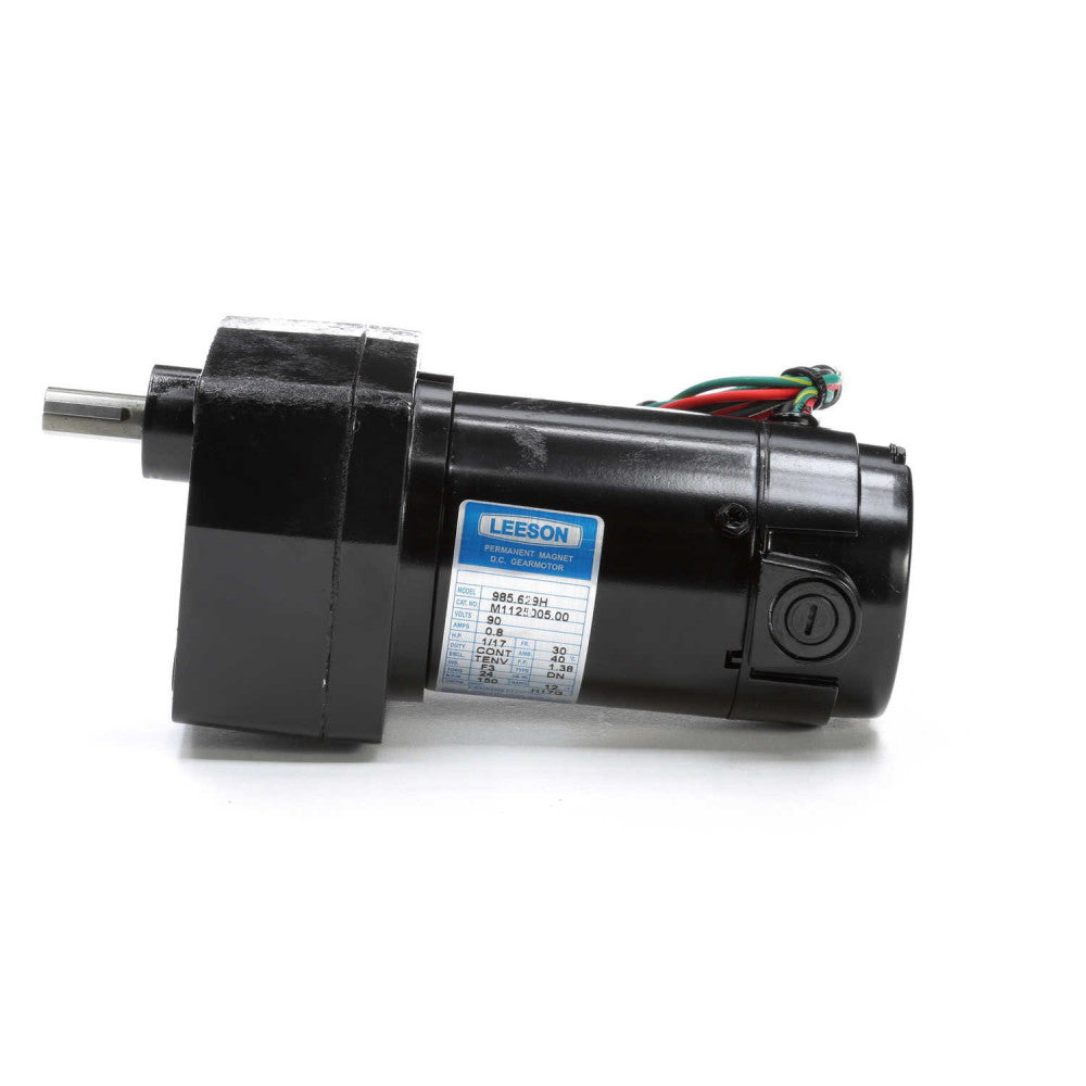 Leeson M1125005.00 Electric Motor 90 Volt DC 150 Rpm 1/17 Hp 30 Frame