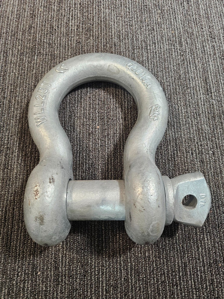 Screw Pin Shackle  1-3/4” WLL 25T Clevis Rigging Strap Large Crane Anchor QDDY4A