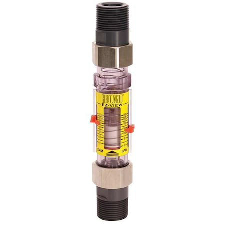 Hedland H629-018-R Flowmeter, 1 Mnpt, 3-18 Gpm