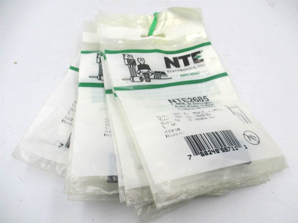 NTE Electronics (NTE2685) 150 V 8 A 80MHz 75 W Bipolar Transistor - Lot of 9 
