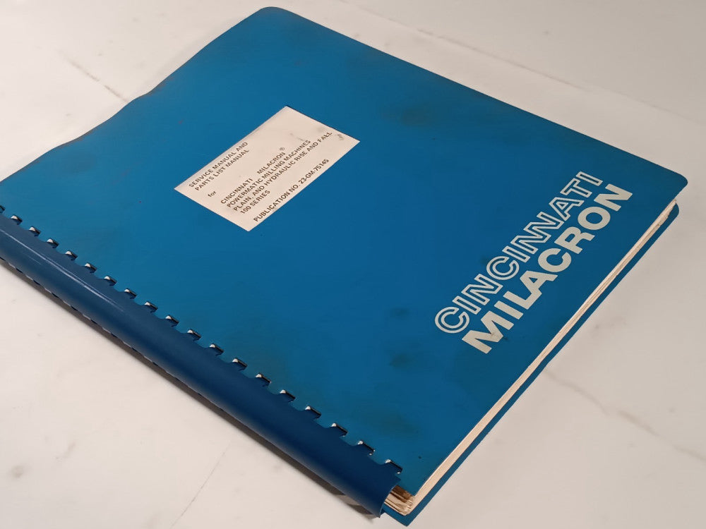 Cincinnati Milacron Powermatic Milling Machines Service Manual + Parts List