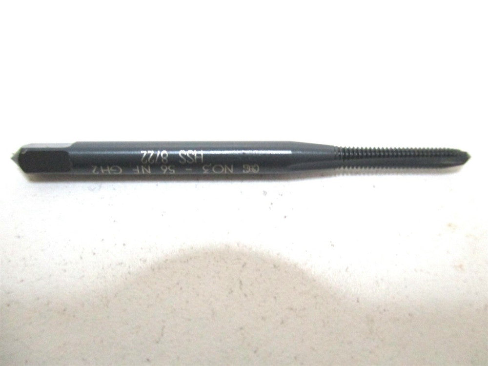 OSG 1011901 UNF #3-56 H2 1-25/32 OAL 3-Flute Plug HSS RH Straight Flute Tap 4 PC