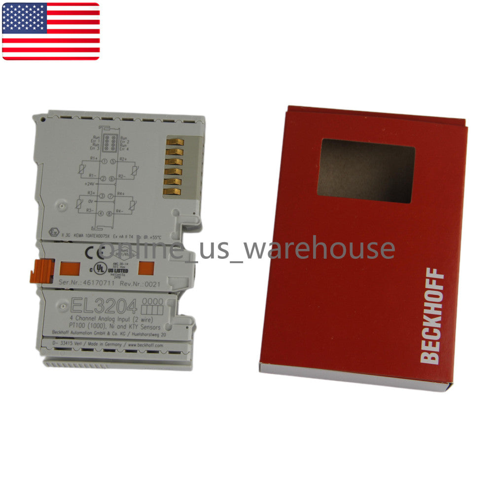 One Brand New BECKHOFF EL3204 Analog Input Terminal Module - US Stock
