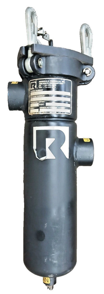 ROSEDALE FILTER HOUSING 12" MODEL 4 BASKET STRAINERS & BAG FILTERS 500 PSI