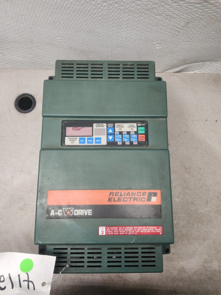 USED RELIANCE ELECTRIC Variable SpeedDrive8.8kVA 7.5HP 460V 3PH 50/60Hz 2GU41007
