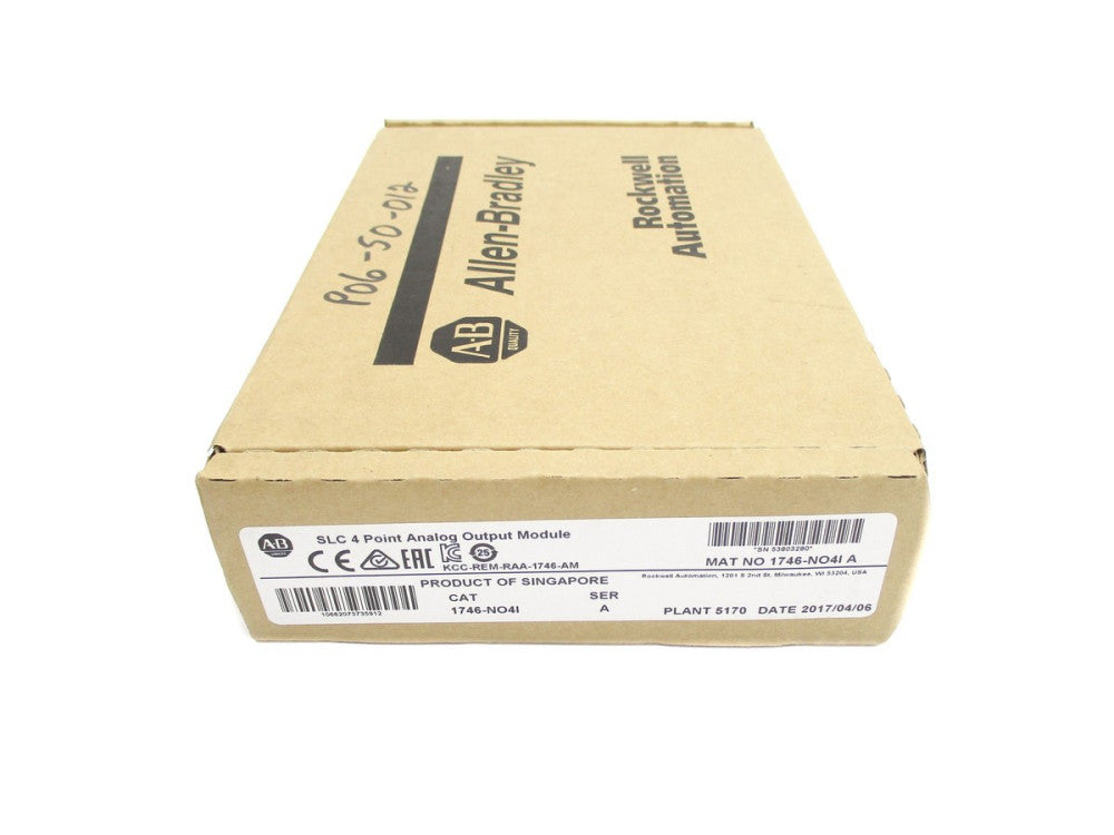 ALLEN BRADLEY 1746-NO4I SER. A DATE: 2017 NSFS