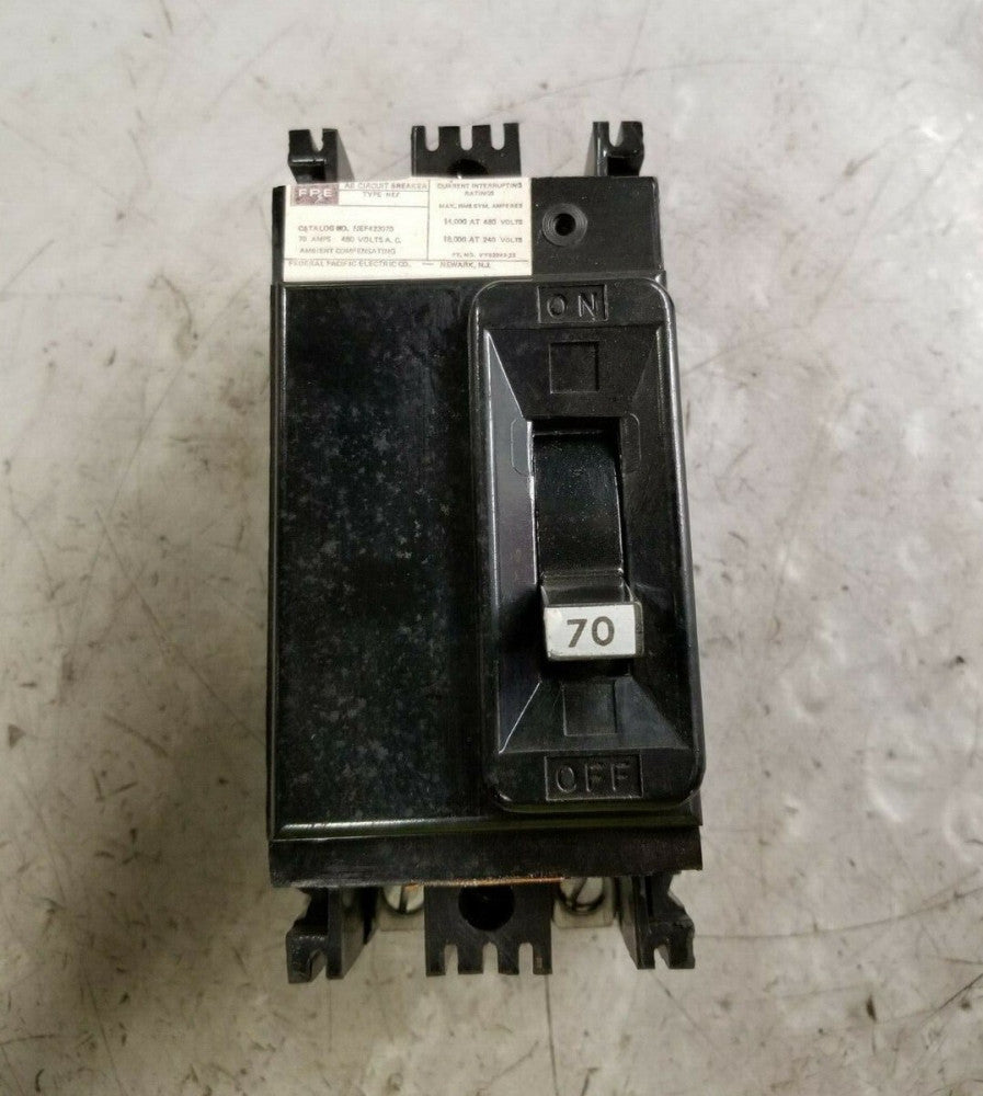FPE 70 AMP CIRCUIT BREAKER 480 VAC 2 POLE  NEF423070