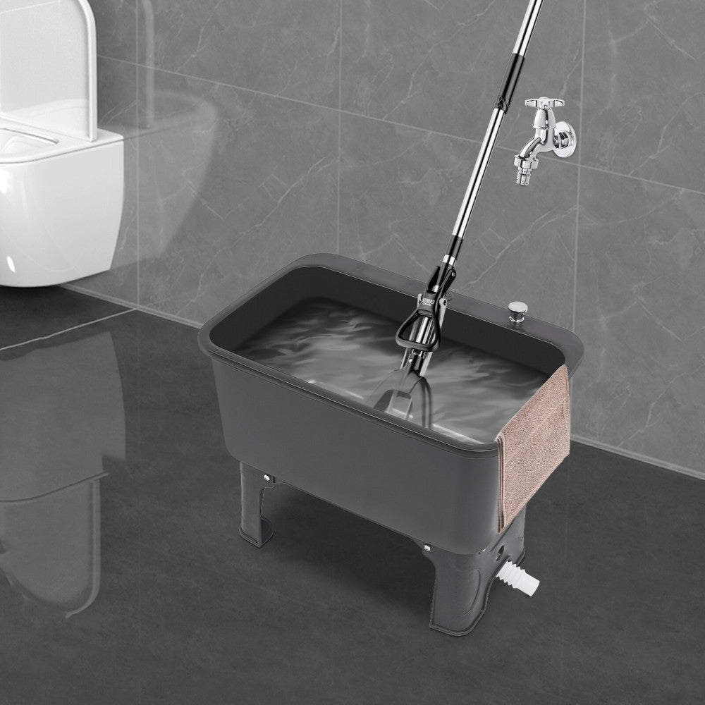 Portable Floor Mop Sink, Large Capacity Mop Bucket Freestanding Utility Mop Sink