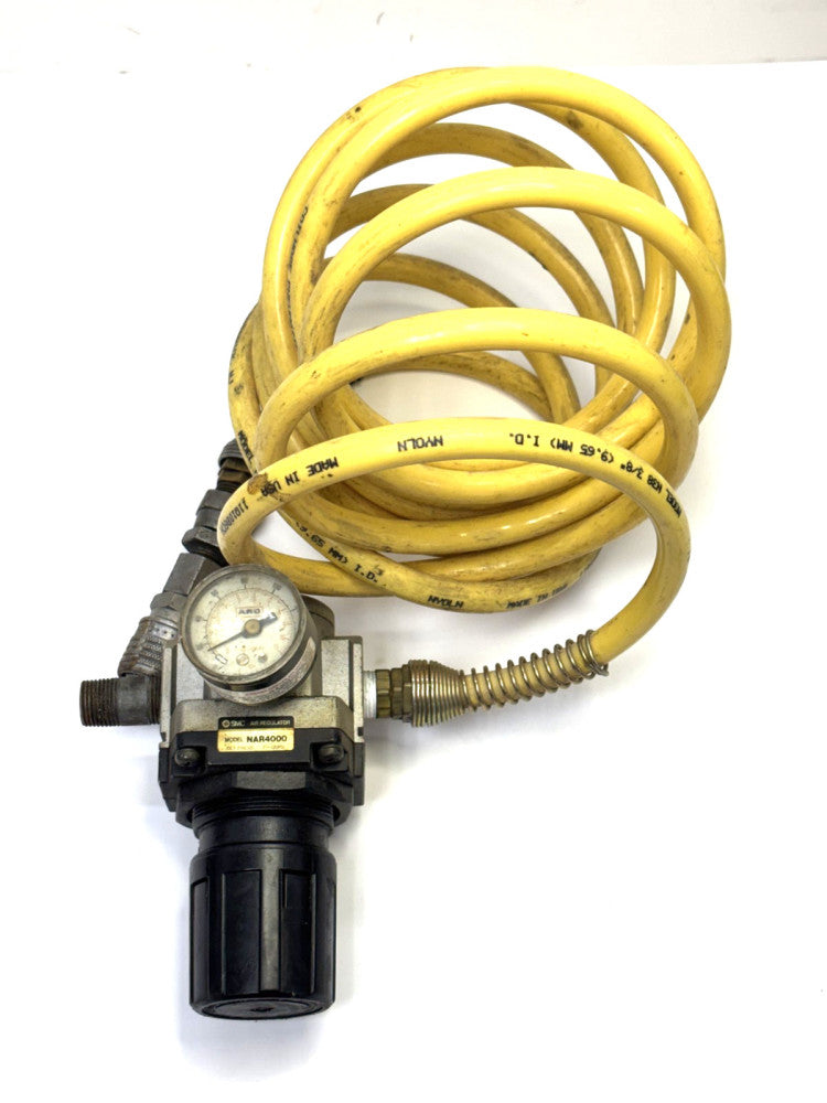SMC NAR4000N06 PNEUMATIC VALVE WITH NYLON COILHOSE 3/8" X 25'