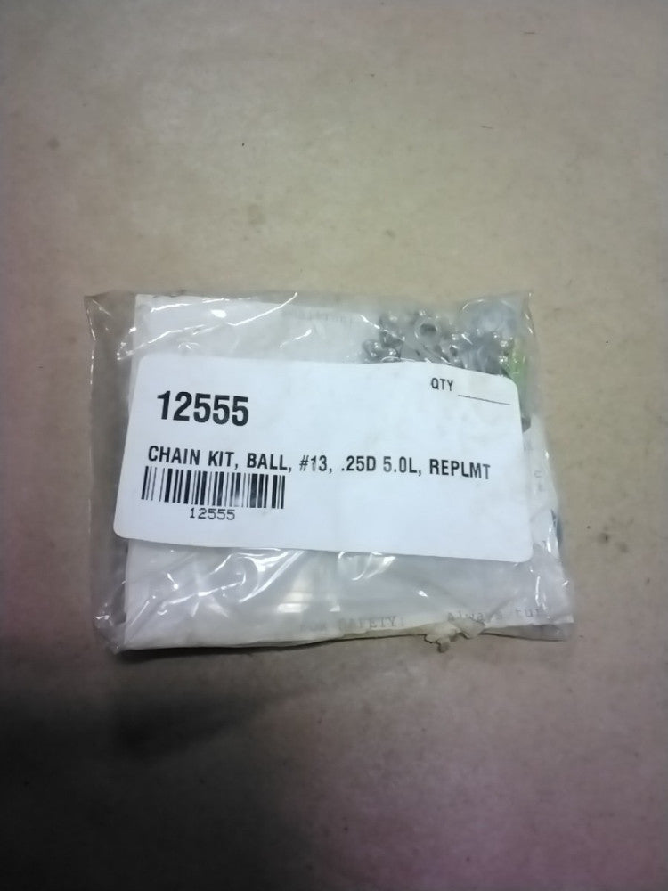 Tennant 12555 Chain Kit, Ball, #13, .25D 5.0L, Replmt