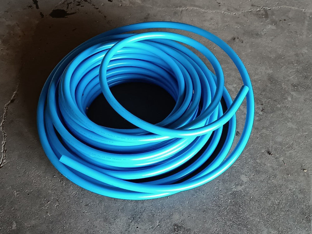 Blue Compressed Air Tubing, 175 PSI Max At 70°F, Coil Estimated 50'+ in Length