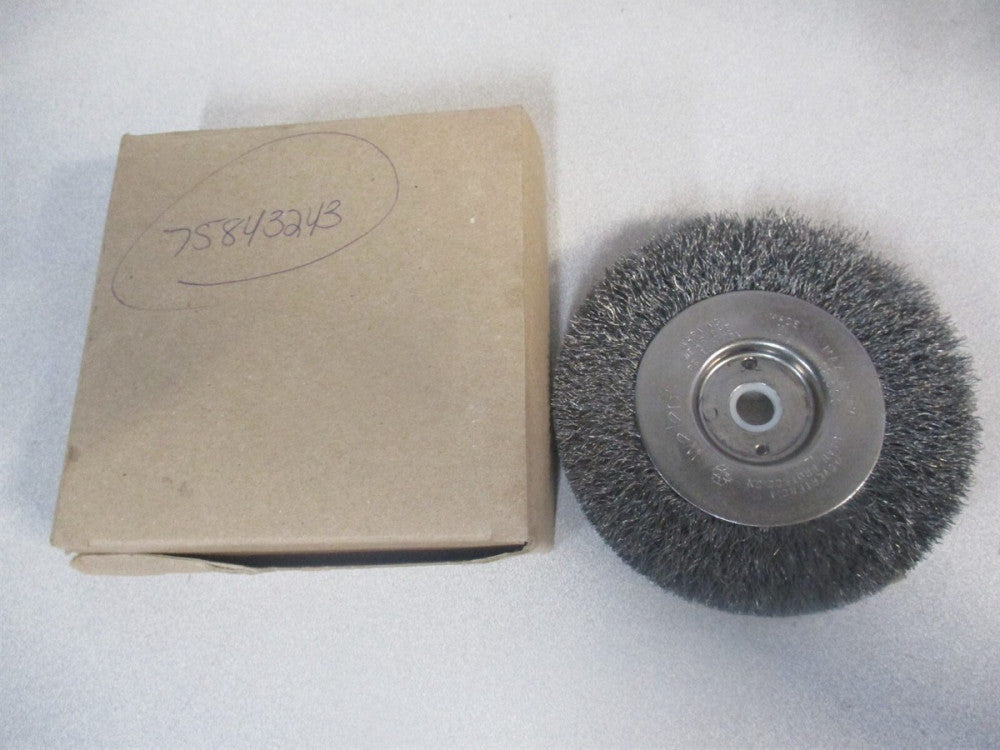 Weiler (00114) 4″ x 1/2″ x 7/8" x 1/2" Crimped Steel Wheel Brush 