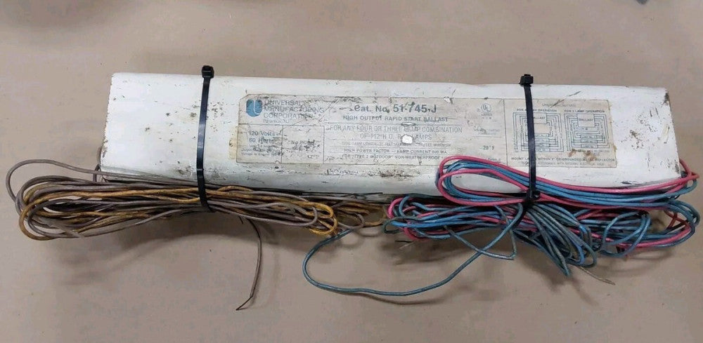 Universal 51-745-J High Output Rapid Start Ballast, 120V, 60Hz