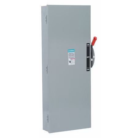 Siemens Dtf363r Fusible Safety Switch, Heavy Duty, 600V Ac, 3Pst, Nema 3R