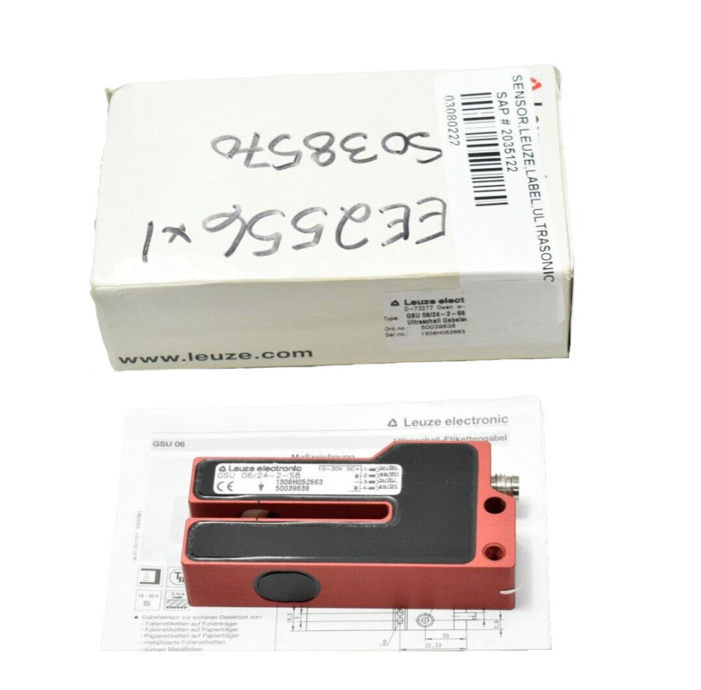 Leuze GSU 06/24-2-S8 Ultrasonic Forked Sensor 50039638