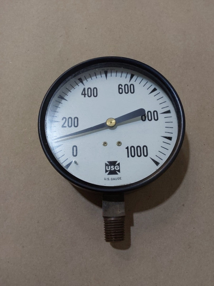 US Gauge USG 0-1000 PSI Pressure Gauge