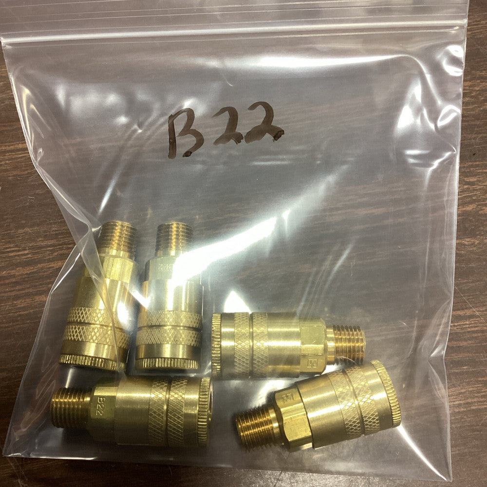 Parker B22 Quick Connect Hose Coupling, 30N261 Lot Of 5 A62