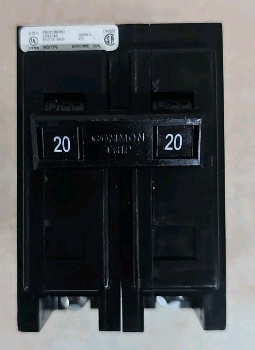 NEW Eaton QBHW2020 Quicklag Industrial Thermal-Magnetic Circuit Breaker W#
