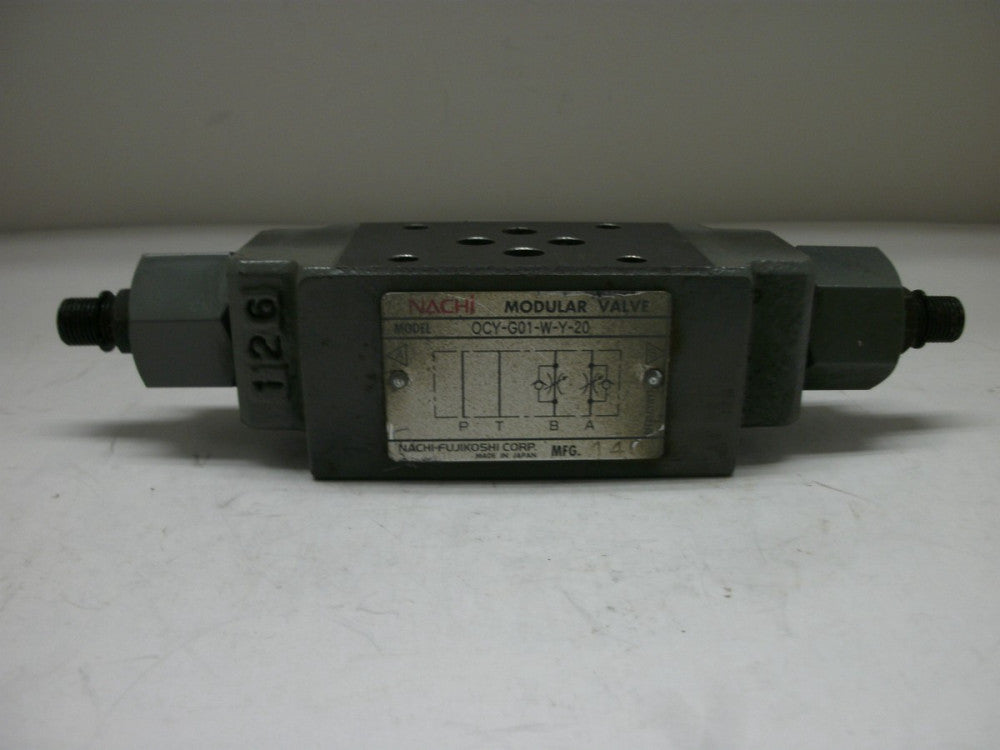 NACHI 0CY-G01-W-Y-20 FLOW VALVE REGULATOR MODULAR BFE80-CYWY1