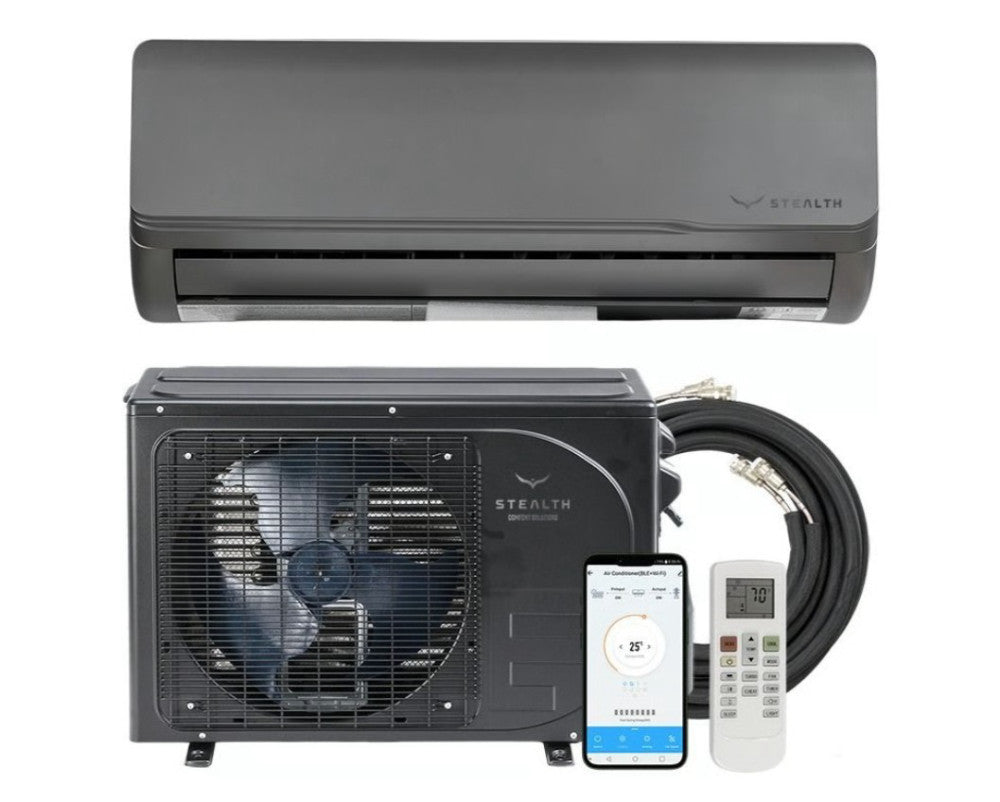 Stealth Solar 12K BTU 22.5 SEER2 & 24K BTU 21 SEER2 Ready Mini Split HP -CUSTOM