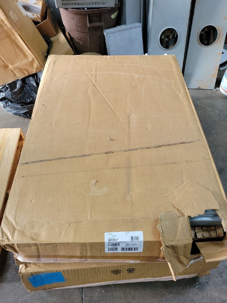 HOFFMAN A48H36BLP Continuous Hinge Enclosure with Clamps LP Type 4, 48x36x8 Gray
