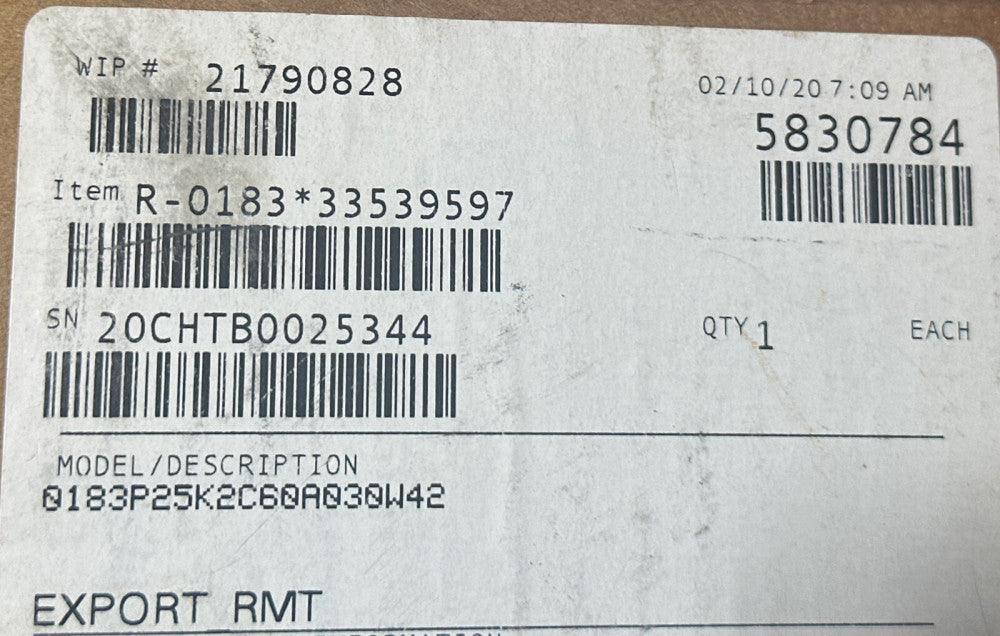 NEW IN BOX ROSEMOUNT 0183 THERMOCOUPLE 0183P25K2C60A030W42