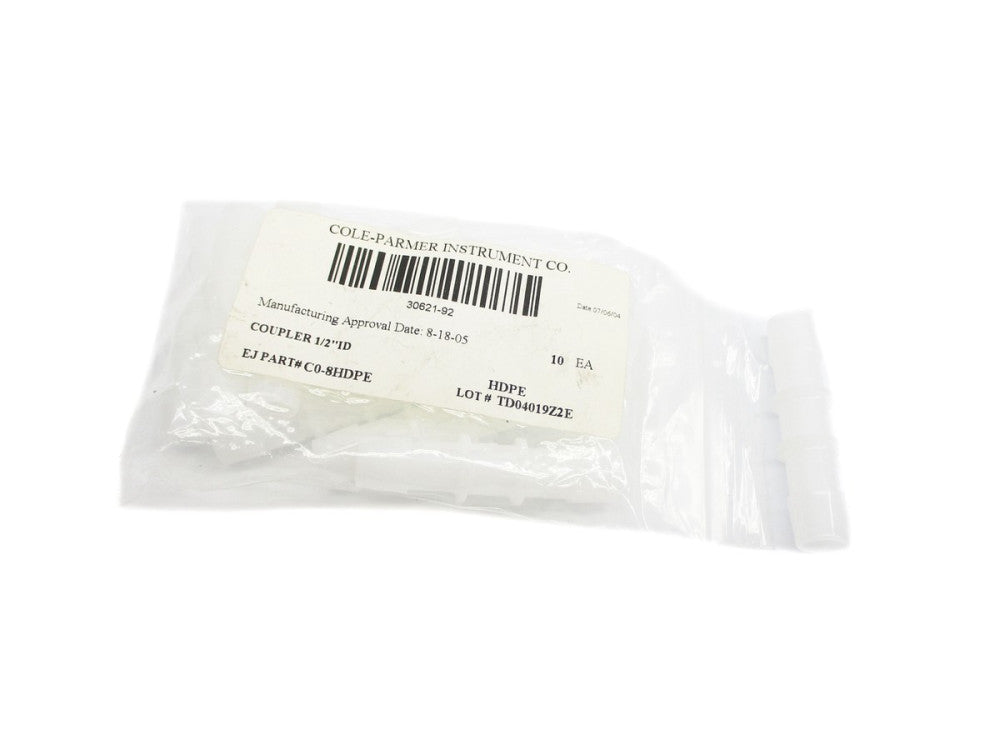 COLE PARMER C0-8HDPE (PKG OF 10) NSMP