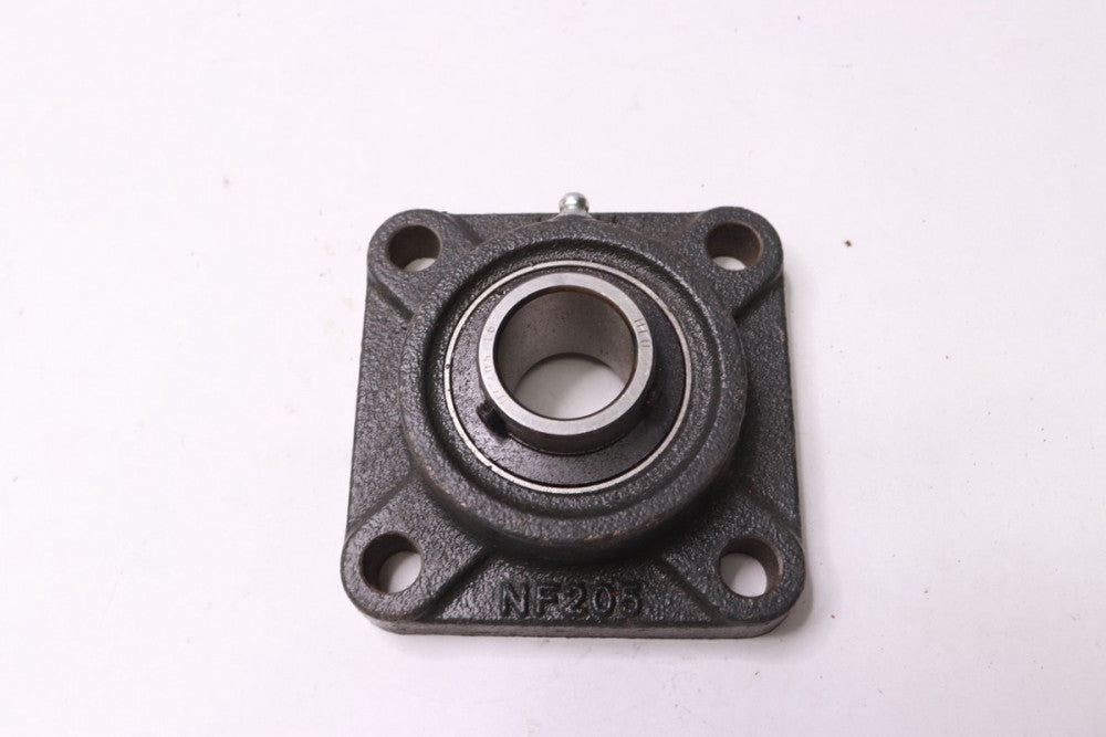 HLU Mounted Bearing and Pillow Block 4-Bolt Flange Cast Iron 1-1/2" ID NF205