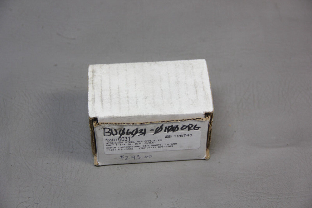 NEW EXAIR STAINLESS STEEL AIR AMPLIFIER 6031