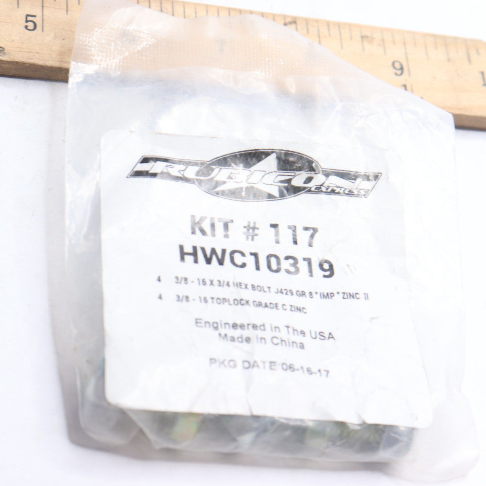 Rubicon Express Hex Bolt J429 Gr 8 & TopLock Grade C 16-3/4 3/8" HWC10319