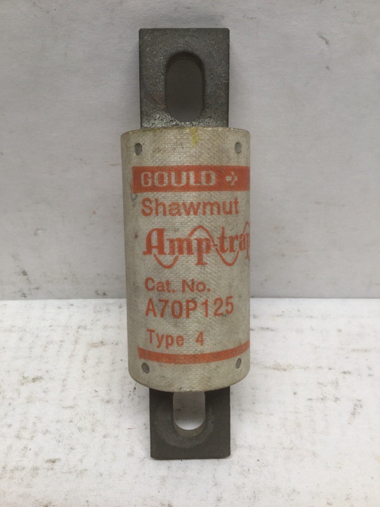 Gould Shawmut A70P125 Type 4 Amp-Trap Fuse, 125A, 700VAC