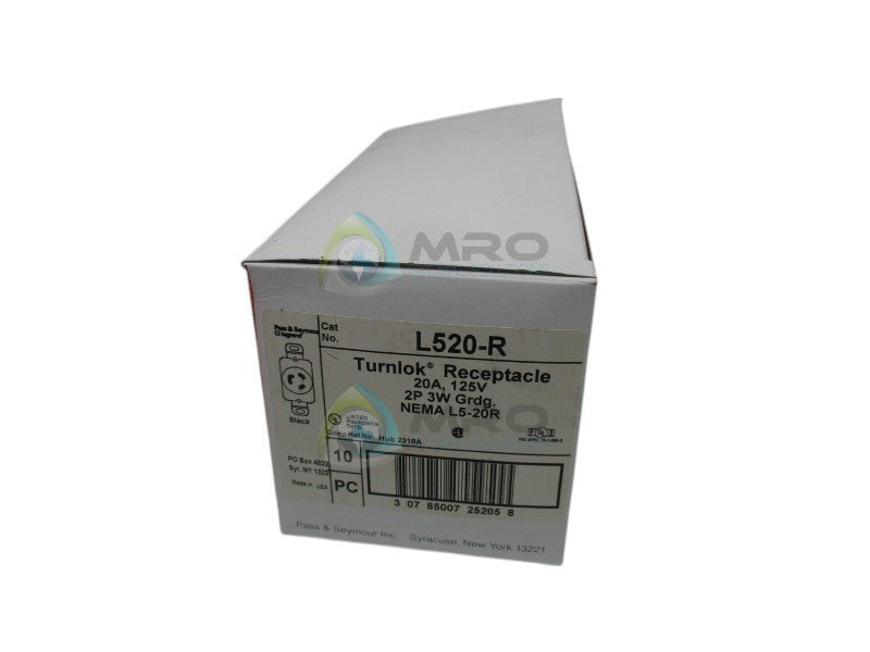 PASS & SEYMOUR L5-20-R TURNLOK RECEPTACLE  NSMP