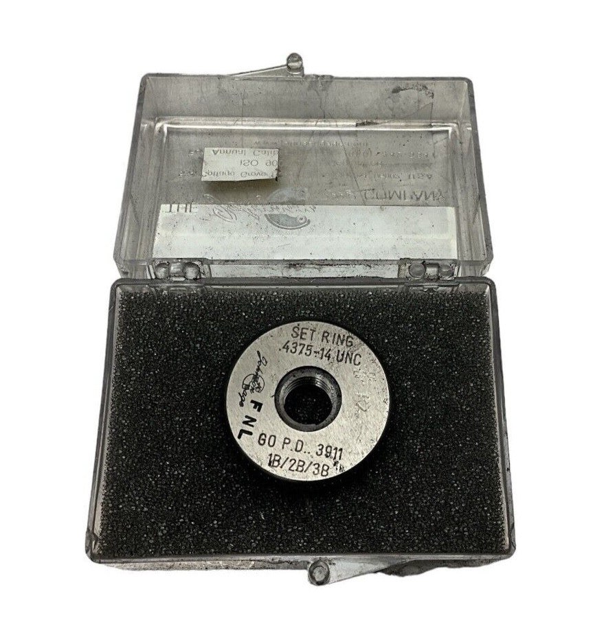 JOHNSON GAGE  .4375-14 UNC  .3911  SET RING