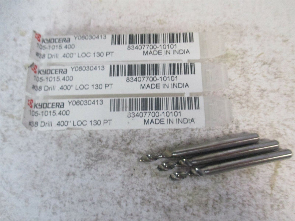 SGS (07378) #38 130° 1/8" x 1-1/2" OAL Spiral Circuit Board Drill Bit - Qty 3